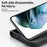 For Samsung Galaxy S25 Magnetic Case PC + TPU Phone Cover Ring Holder Carbon Fiber Texture - Black - 5