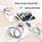 For iPhone 16 Plus Case Compatible with MagSafe Gear Fulcrum Kickstand Electroplating Lens Frame PC + TPU Phone Cover - Gold - 3