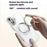 For iPhone 16 Plus Case Compatible with MagSafe Gear Fulcrum Kickstand Electroplating Lens Frame PC + TPU Phone Cover - Gold - 4