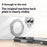 For iPhone 16 Plus Case Compatible with MagSafe Gear Fulcrum Kickstand Electroplating Lens Frame PC + TPU Phone Cover - Gold - 5