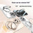 For iPhone 16 Pro Max Case Compatible with MagSafe Gear Fulcrum Kickstand Electroplating Lens Frame PC + TPU Phone Cover - Gold - 3