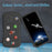 For iPhone 16 Pro Case Galaxy Series Pattern EVA Anti Drop Phone Cover - Black - 2