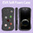 For iPhone 16 Pro Case Galaxy Series Pattern EVA Anti Drop Phone Cover - Black - 6