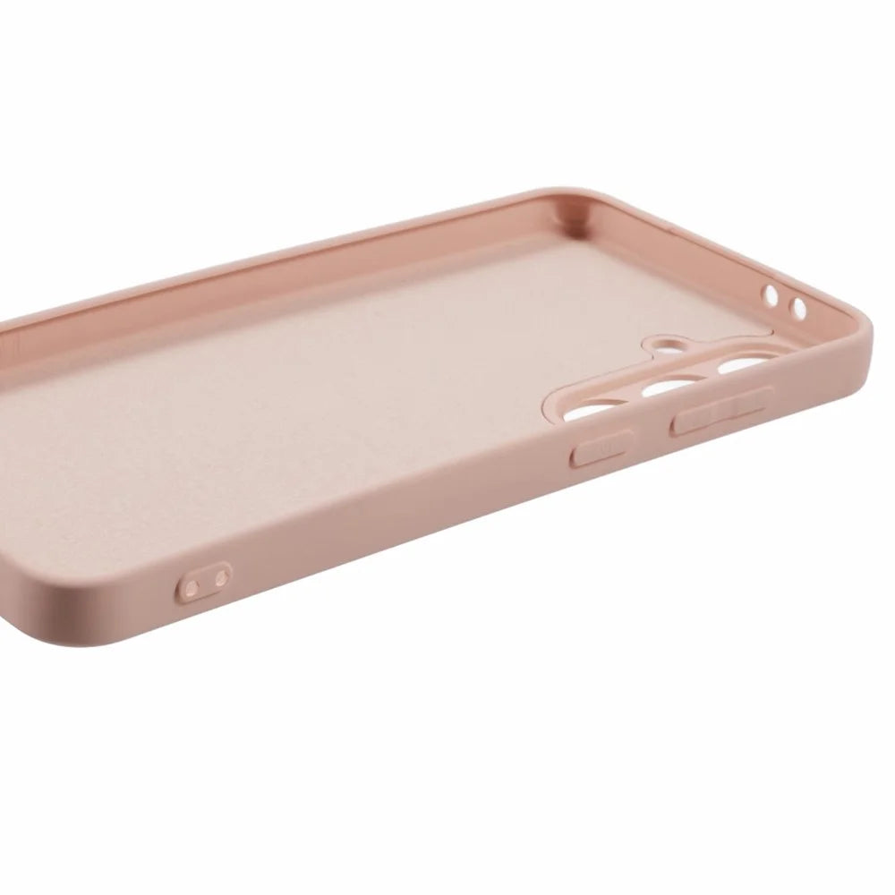 For Samsung Galaxy A56 5G Case TPU Back Soft Anti-Scratch Fiber Lining Phone Cover - Pink - 4