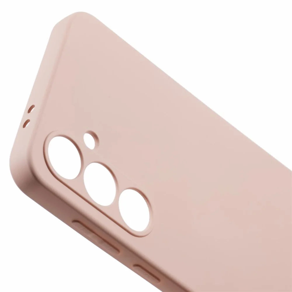 For Samsung Galaxy A56 5G Case TPU Back Soft Anti-Scratch Fiber Lining Phone Cover - Pink - 5