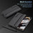 Kickstand Phone Case for Samsung Galaxy Z Fold Special PC Back Cover with Stylus and Tempered Glass Film - Black - 5