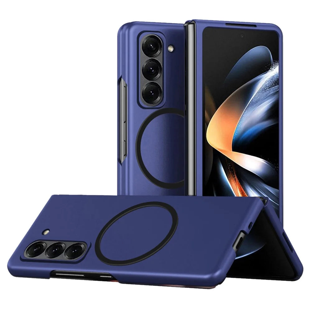 Matte PC Phone Case for Samsung Galaxy Z Fold Special Skin Touch Back Cover - Sapphire - 1