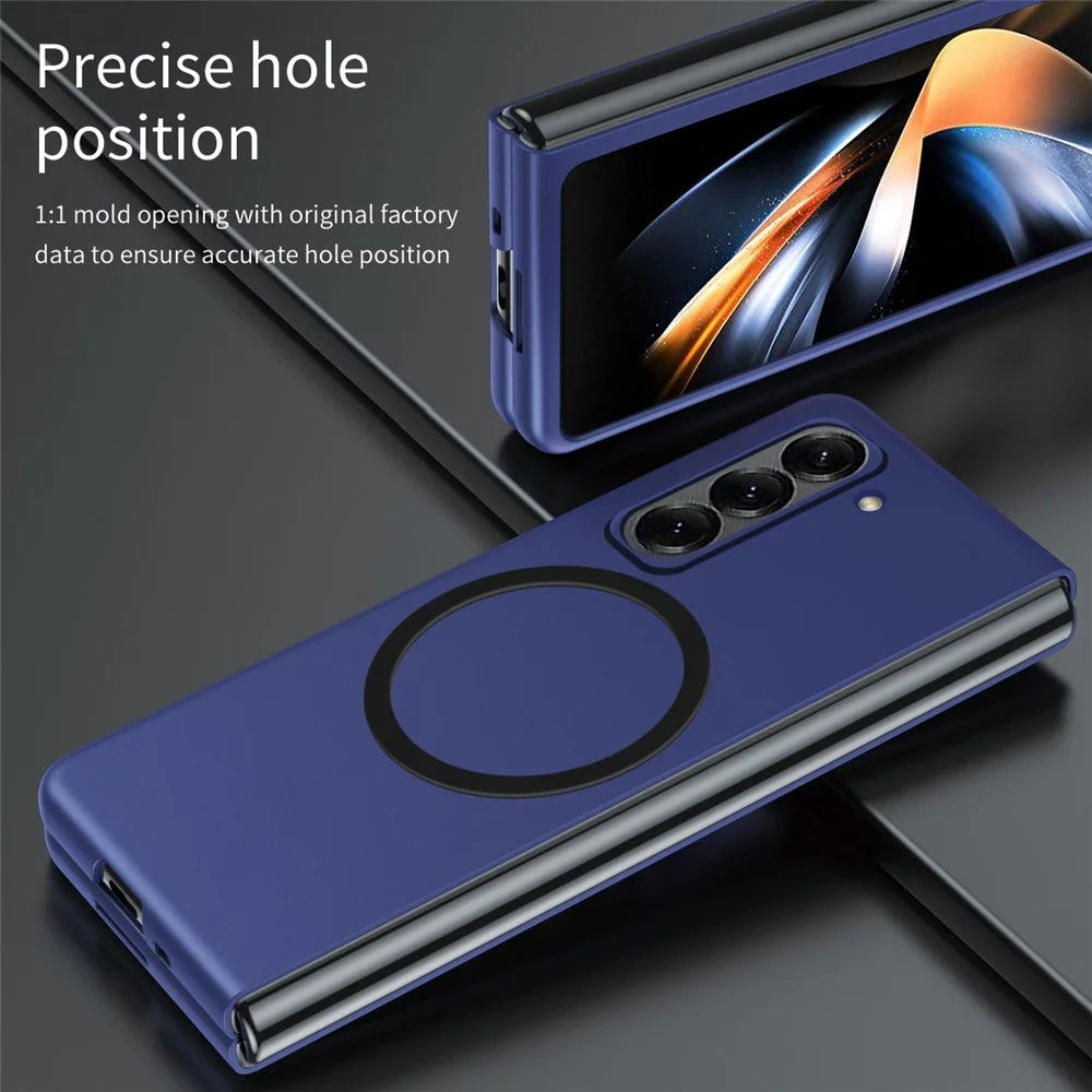 Matte PC Phone Case for Samsung Galaxy Z Fold Special Skin Touch Back Cover - Sapphire - 6