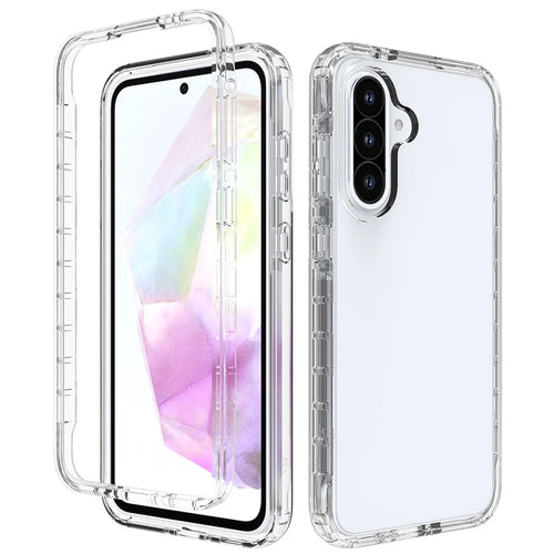 For Samsung Galaxy A56 5G / A36 5G Case TPU PC 2 in 1 Dropproof Clear Phone Cover - 1