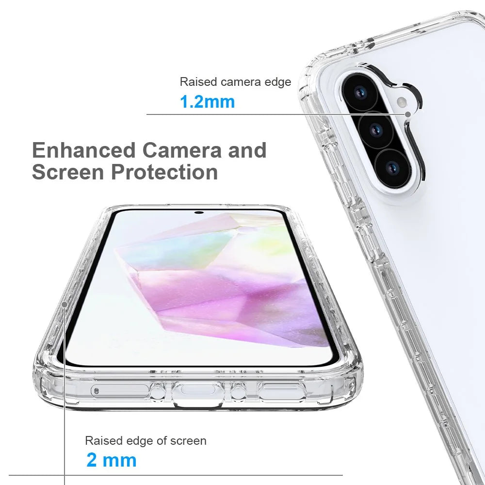 For Samsung Galaxy A56 5G / A36 5G Case TPU PC 2 in 1 Dropproof Clear Phone Cover - 2