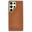 KIGC For Samsung Galaxy S25 Ultra Case PC + TPU + PU Electroplating Phone Cover - Titanium Gold - 1