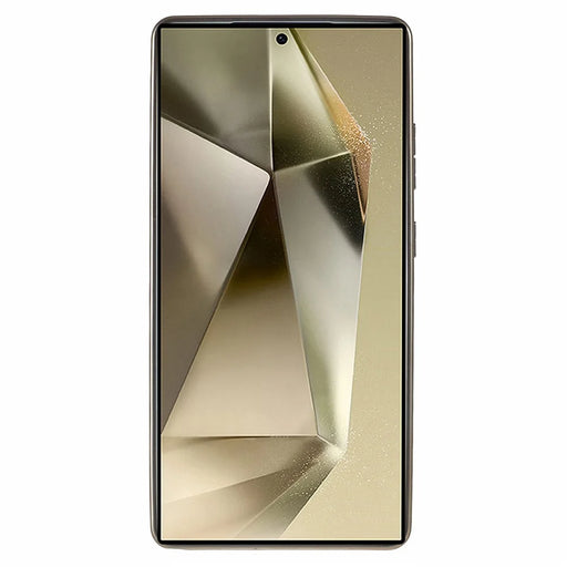 KIGC For Samsung Galaxy S25 Ultra Case PC + TPU + PU Electroplating Phone Cover - Titanium Gold - 2