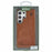 KIGC For Samsung Galaxy S25 Ultra Case PC + TPU + PU Electroplating Phone Cover - Titanium Gold - 7