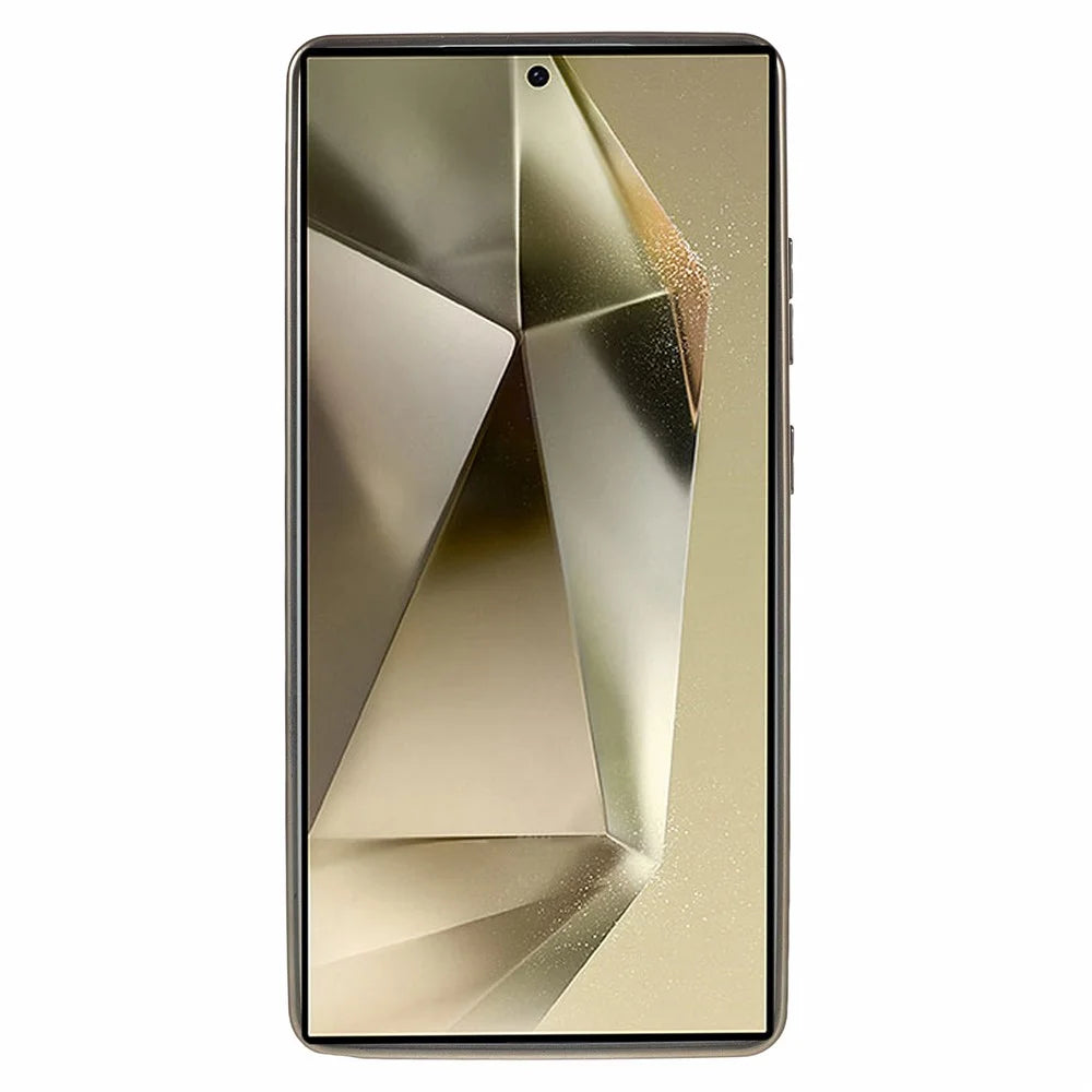 KIGC For Samsung Galaxy S25 Ultra Magnetic Case PC + TPU + PU Electroplating Phone Cover - Titanium Gold - 2