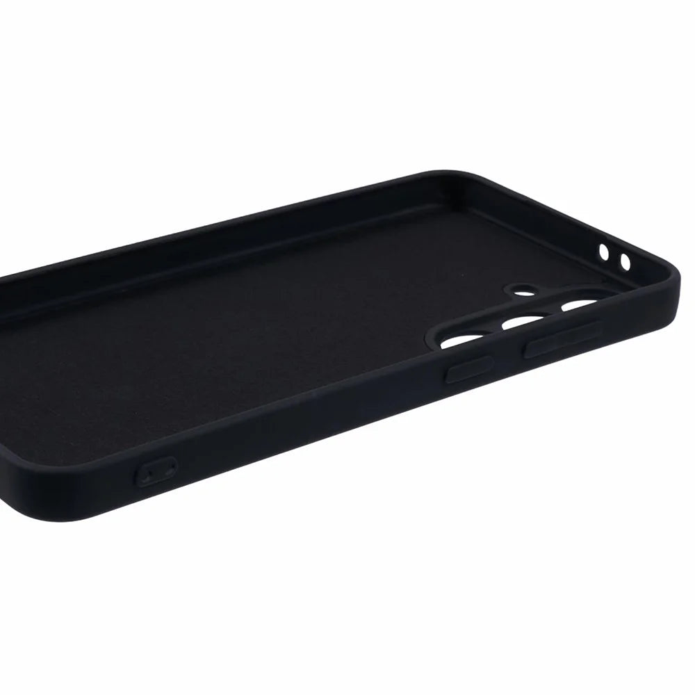 For Samsung Galaxy A36 5G Case TPU Back Soft Anti-Scratch Fiber Lining Phone Cover - Black - 4