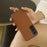 For Samsung Galaxy S22 5G Case with Lanyard Genuine Cow Leather PC Phone Back Cover - Brown - 6
