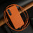 For Samsung Galaxy S23 Case with Lanyard Genuine Cow Leather PC Phone Back Cover - Orange - 3
