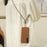For Samsung Galaxy S23 Case with Lanyard Genuine Cow Leather PC Phone Back Cover - Orange - 7