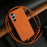 For Samsung Galaxy S23 FE Case with Lanyard Genuine Cow Leather PC Phone Back Cover - Orange - 4