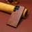 For Samsung Galaxy S25 Ultra Case Crocodile Texture Design Leather Slim Back Cover - Brown - 3