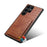 For Samsung Galaxy S25 Ultra Case with Card Holder Leather + PC + TPU Crocodile Textured Back Cover - Brown - 4