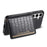 For Samsung Galaxy S25 Case Card Holder Kickstand Crocodile Texture Leather Back Phone Cover - Black - 4