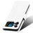 For Cubot A20 Case PU Leather Diamond Texture Wallet Phone Cover - White - 6
