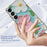 For Samsung Galaxy S25 Phone Case IMD Pattern Print PC TPU Mobile Cover - Pink White Flower - 3