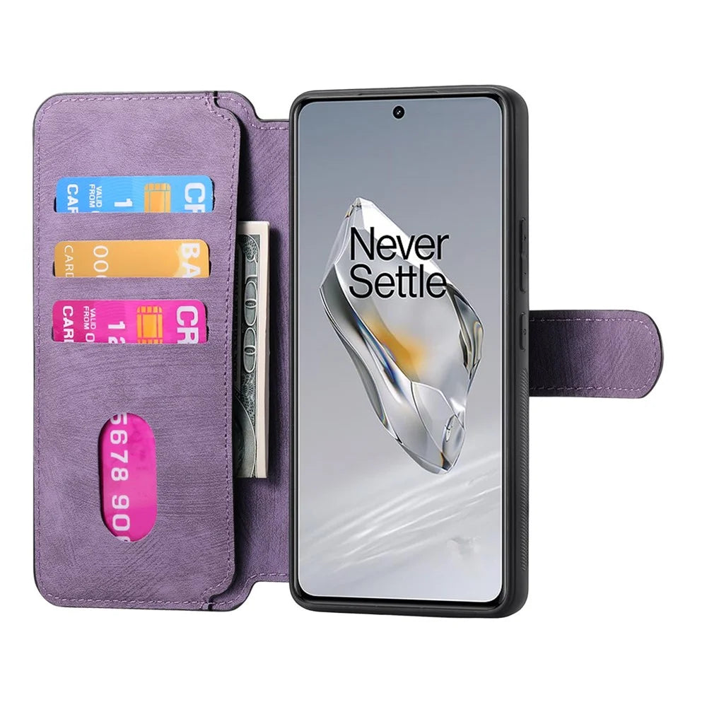 CASENEO For OnePlus 13 Magnetic Case  Detachable Leather Phone Wallet Cover - Purple - 4