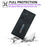 For Samsung Galaxy S25 Ultra Case Card Bag Kickstand TPU + PU Phone Cover - Black - 7