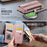 CASEME For Samsung Galaxy S25+ Case  C39 RFID Blocking Zipper Wallet Stand Leather Cover with Strap - Pink - 7