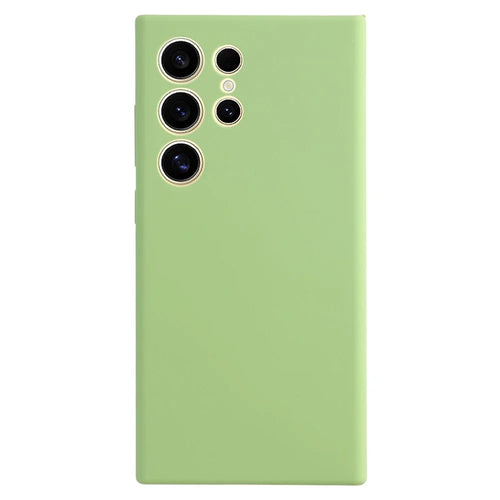 For Samsung Galaxy S24 Ultra Case Silicone Shockproof Phone Protective Cover Shell - Matcha Green - 1
