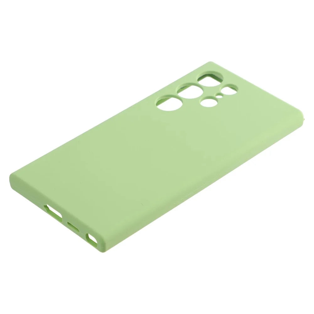 For Samsung Galaxy S24 Ultra Case Silicone Shockproof Phone Protective Cover Shell - Matcha Green - 4