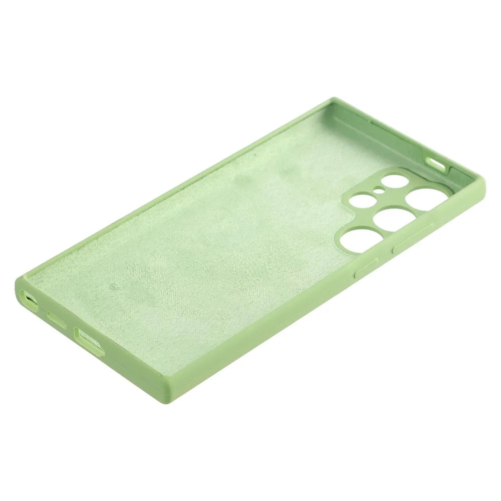 For Samsung Galaxy S24 Ultra Case Silicone Shockproof Phone Protective Cover Shell - Matcha Green - 5