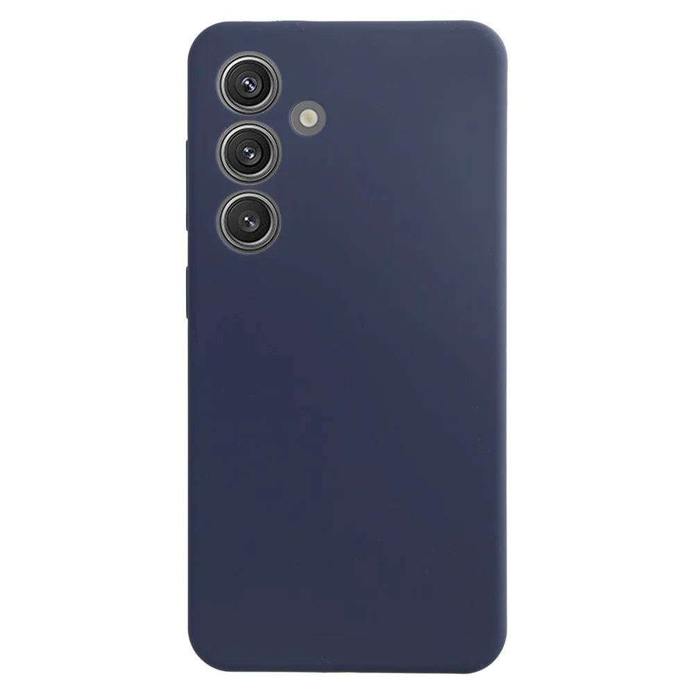 For Samsung Galaxy S24 Case Silicone Shockproof Phone Protective Cover Shell - Dark Blue - 1