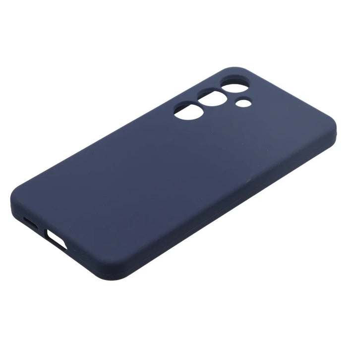 For Samsung Galaxy S24+ Case Silicone Shockproof Phone Protective Cover Shell - Dark Blue - 4