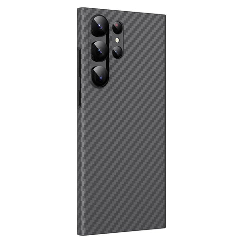 GKK For Samsung Galaxy S25 Ultra Magnetic Case Ultra Thin Carbon Fiber PC + Metal Frame Phone Cover - 1