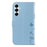 For Samsung Galaxy A55 5G Leather Case Wallet Phone Cover Dandelion Imprint - Sky Blue - 7