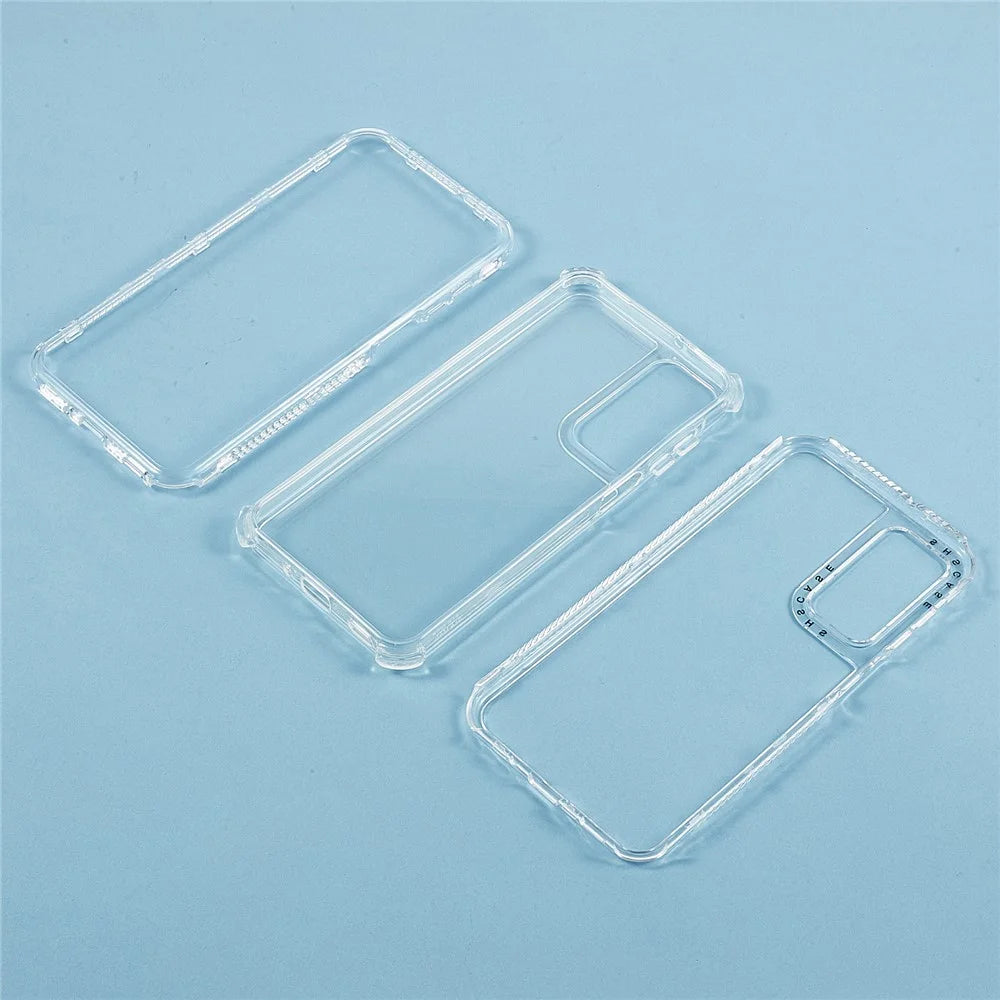 For Samsung Galaxy S25+ Crystal Clear Case 3 in 1 Shockproof PC + TPU Phone Cover - 6