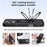 For iPhone 15 Pro Max Phone Case with Magnetic Kickstand TPU + PC Carbon Fiber Back Cover - Black - 3