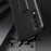 Drop-proof Phone Case for Samsung Galaxy Z Fold4 5G, Carbon Fiber Texture Protective Phone Cover with Kickstand - Cyan - 4