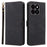 For ZTE Blade A35 / Blade A55 Wallet Case RFID Blocking PU Leather Cover Stand View - Black - 1