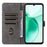 For ZTE Blade A35 / Blade A55 Wallet Case RFID Blocking PU Leather Cover Stand View - Black - 2