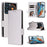 For ZTE nubia Music Case with Wrist Strap Litchi Texture PU Leather Wallet Phone Cover - White - 7
