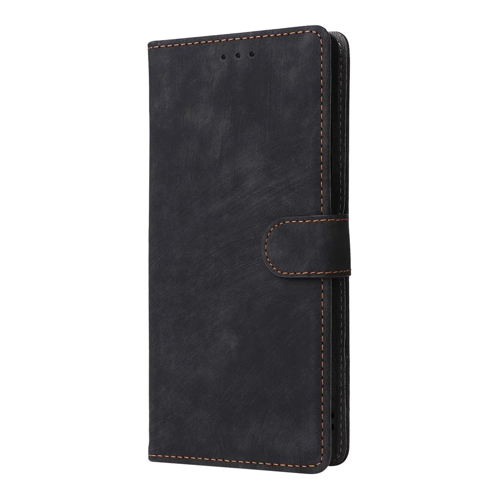 For ZTE nubia Z70S Ultra 5G / nubia Z70 Ultra 5G Wallet Case RFID Blocking PU Leather Cover Stand View - Black - 7