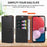 For Samsung Galaxy A36 5G Case Magnetic RFID Blocking Leather Phone Wallet Cover - Blue - 4