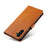 For Samsung Galaxy A26 5G Case Leather Stand Phone Shell with Magnetic Closure - Khaki - 4
