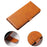 For Samsung Galaxy A26 5G Case Leather Stand Phone Shell with Magnetic Closure - Khaki - 6