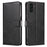 For Samsung Galaxy A36 5G Case Leather Stand Phone Shell with Magnetic Closure - Black - 1