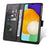 For Samsung Galaxy A36 5G Case Leather Stand Phone Shell with Magnetic Closure - Black - 2
